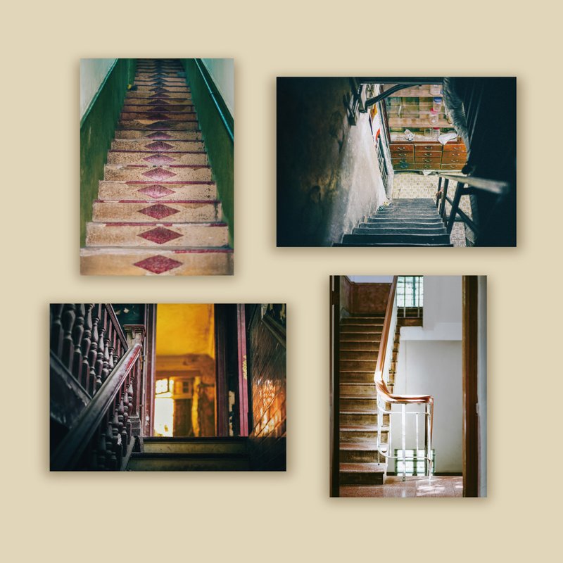 【上落楼梯】明信片 - 就系香港 X 香港遗美 set B - 卡片/明信片 - 纸 