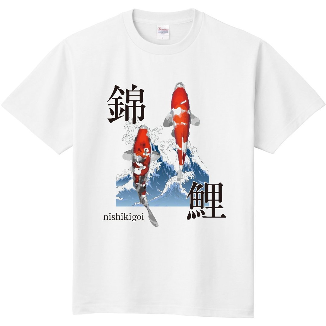 锦鲤。001 - 女装 T 恤 - 棉 
