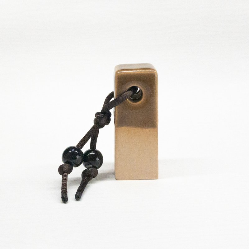 【地面上的行星】纯手工定制化陶瓷印章 - 平头咖啡星 - 印章/印台 - 陶 咖啡色