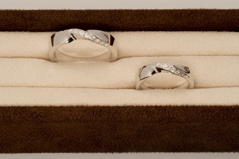 925银戒指 双螺旋款 男戒 (男女戒皆可制作) - 戒指 - 其他金属 银色