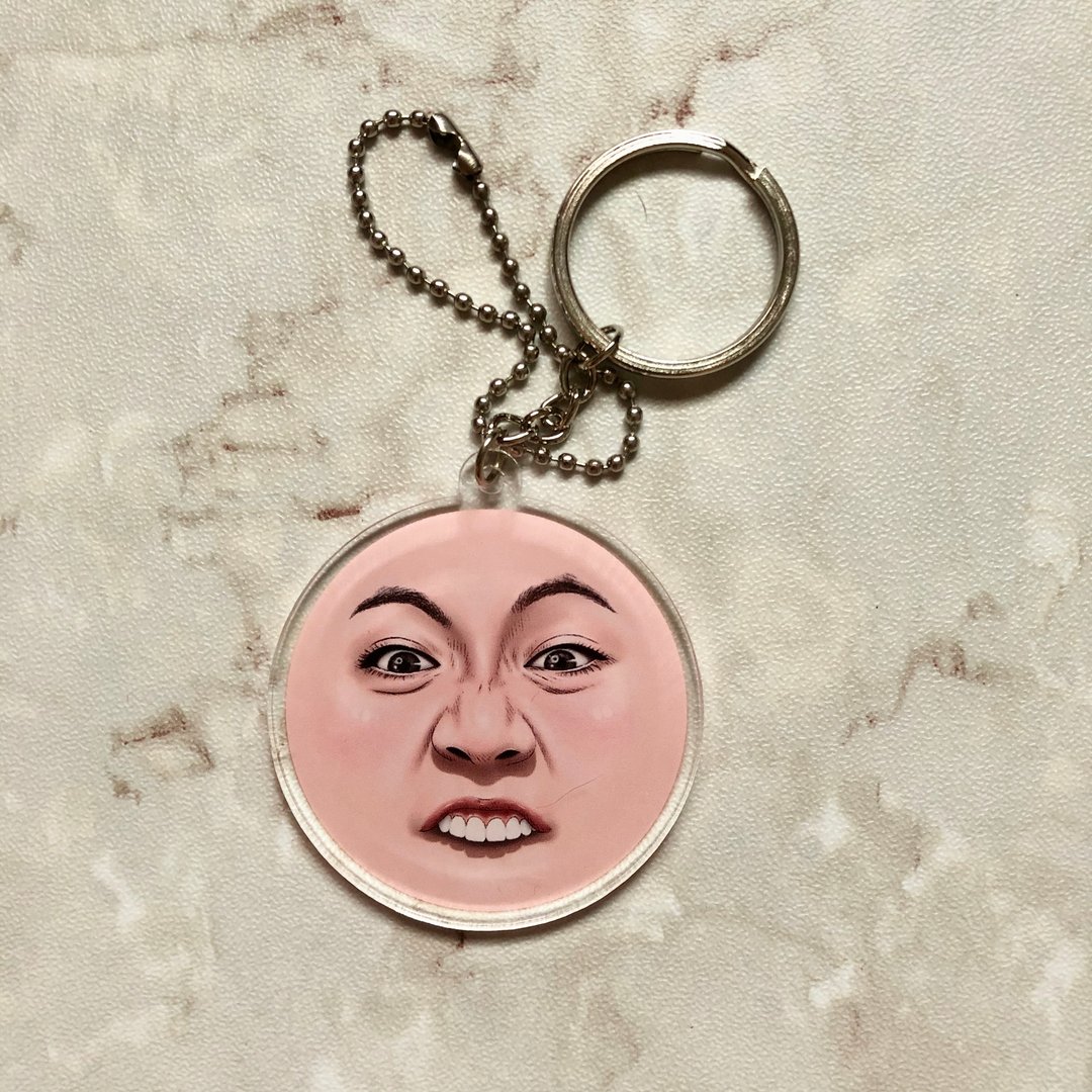 KEY RING ll KEY CHAIN :: face for someone no.2 - 吊饰 - 压克力 
