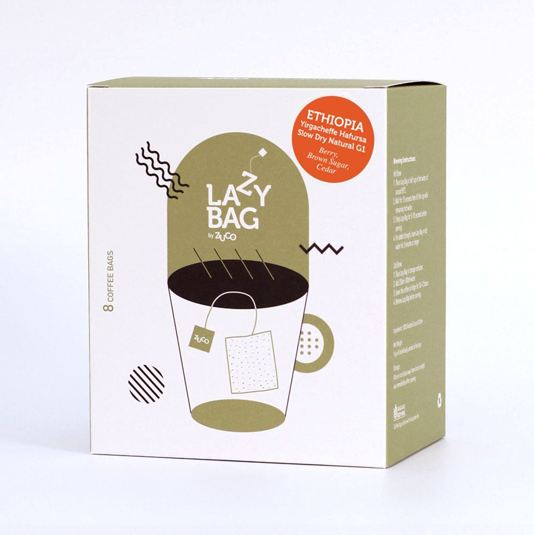 LAZY BAG ~ Ethiopia Yirgacheffe Hafursa Slow Dry G1 Natural - 咖啡 - 其他材质 