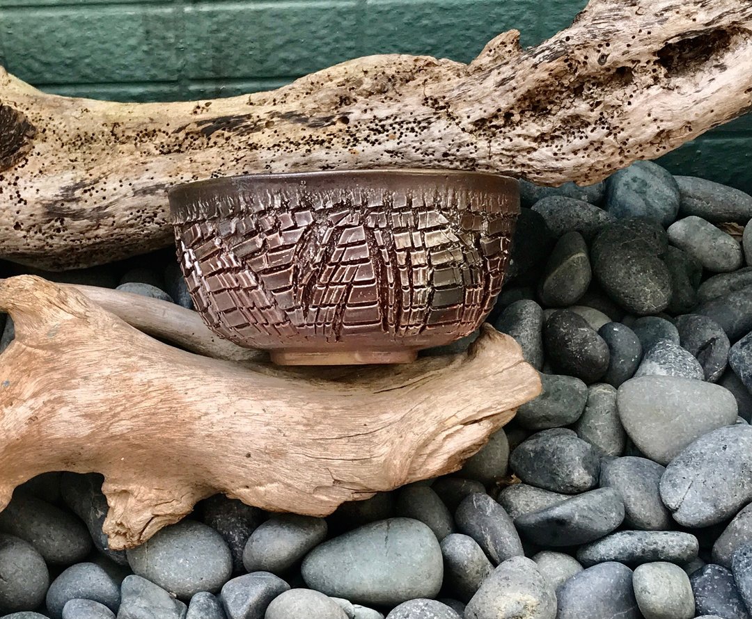 柴烧炫金陶碗 陶碗 抹茶碗 汤碗 茶碗 茶杯 茶汤碗 饭碗 沙拉碗 - 碗 - 陶 多色