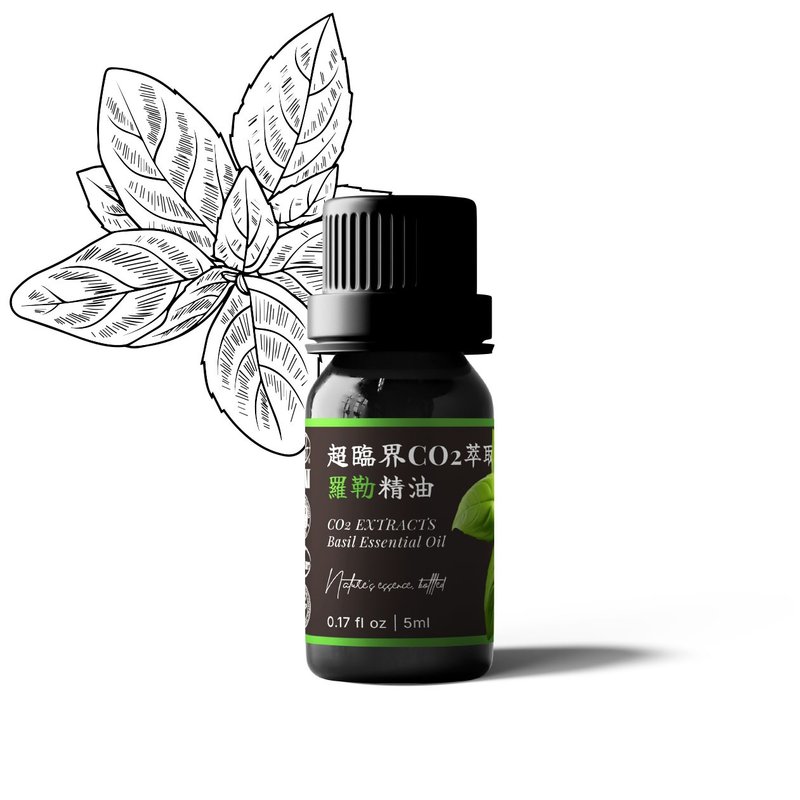 【卡佛香】超临界CO2萃取罗勒精油 - 香薰/精油/线香 - 玻璃 黑色