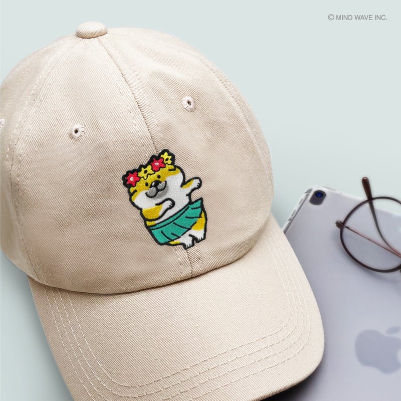 JzFun / 微笑柴犬 刺绣装饰贴(夏威夷) - 其他 - 绣线 多色