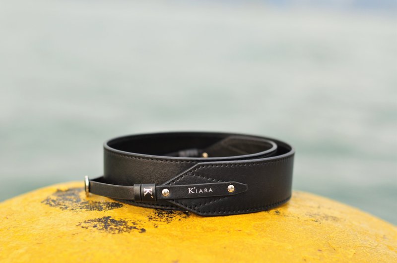 Cara 意大利真皮相机带 (黑色) - 相机背带/脚架 - 真皮 黑色