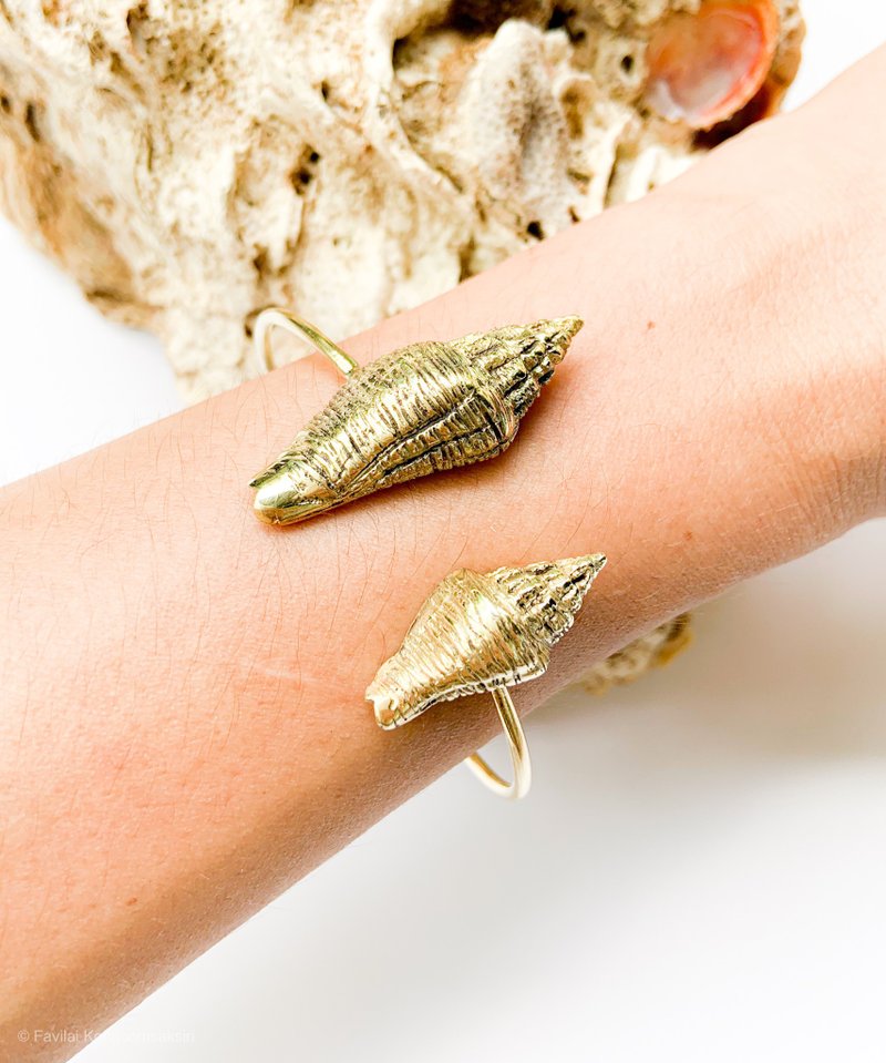 Shells Bangle - 手链/手环 - 铜/黄铜 