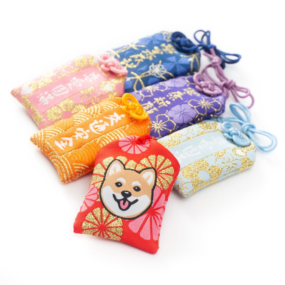 【P仔系列】柴犬 御守 - 六款选择  (AA335) - 吊饰 - 聚酯纤维 多色