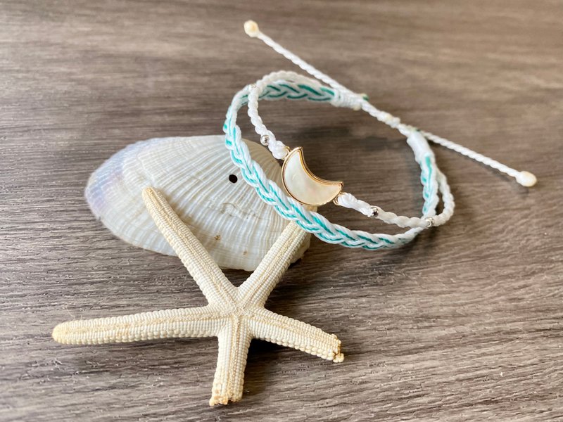 小露娜 | 手工防水蜡线 | 毕业礼物 - 手链/手环 - 棉．麻 