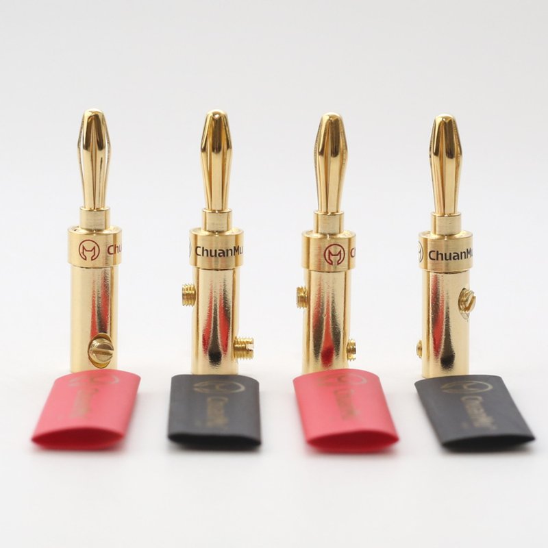 镀金香蕉头 HiFi 音响香蕉头【川木】全新现货【P128】无氧铜 - 数码小物 - 其他金属 