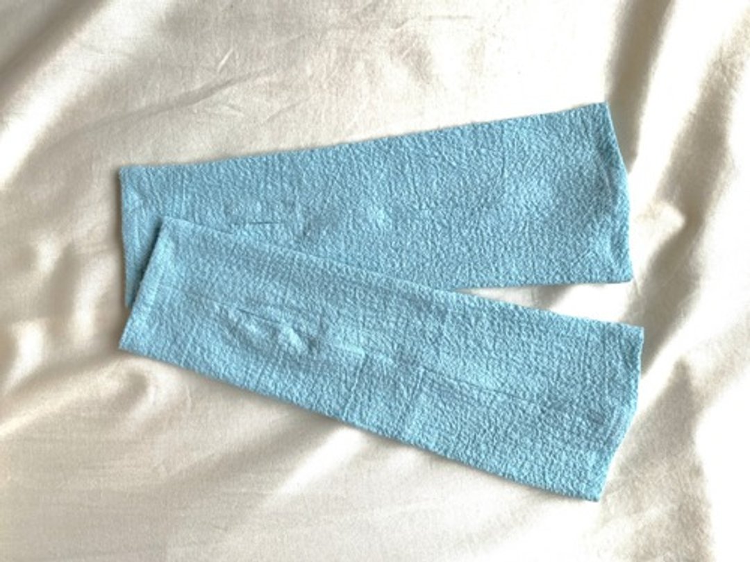 Organiccotton &amp; Silk Awning Arm Cover [Botanical Die / Delphinium] - 其他 - 棉．麻 