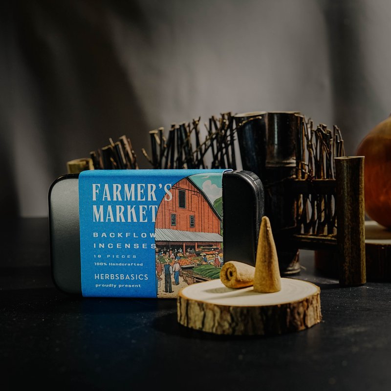 【重温周末市集的自然魅力】Farmer's Market 倒流香套装 - 香薰/精油/线香 - 木头 咖啡色