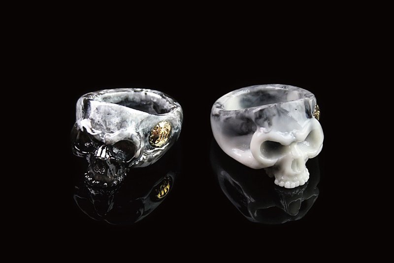 【METALIZE】King Skull Poly Ring 国王骷髅Poly戒指 - 戒指 - 塑料 