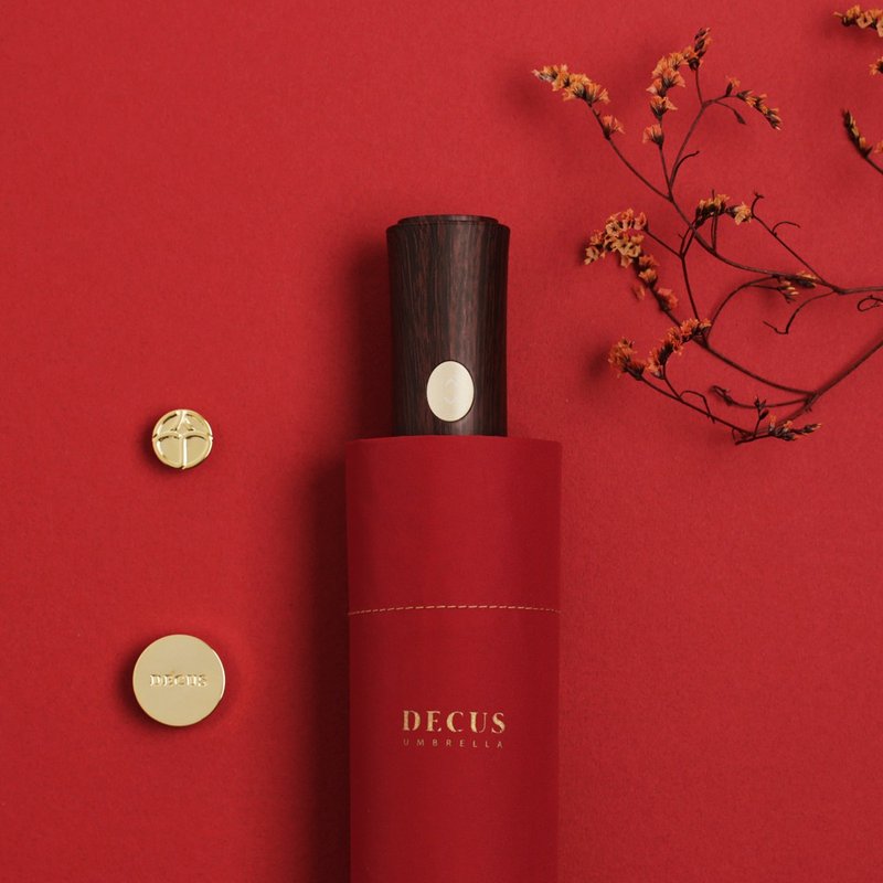 【定制款】POCKET AUTO 仕幔省力自动折伞-伯爵红 - 雨伞/雨衣 - 聚酯纤维 红色