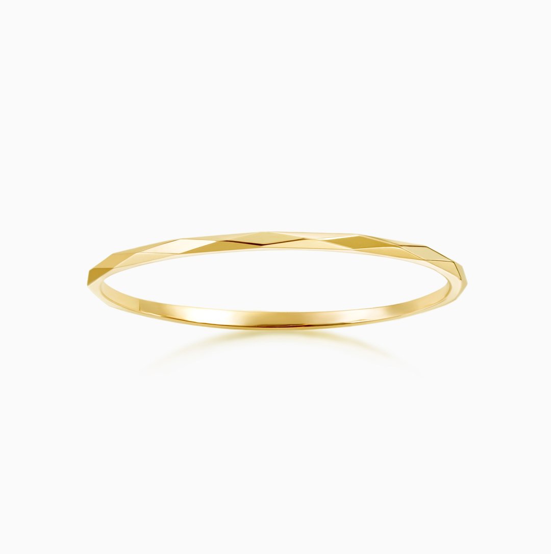 14K金Ava菱角切面戒指【Frankness Jewellery】 - 对戒 - 贵金属 多色