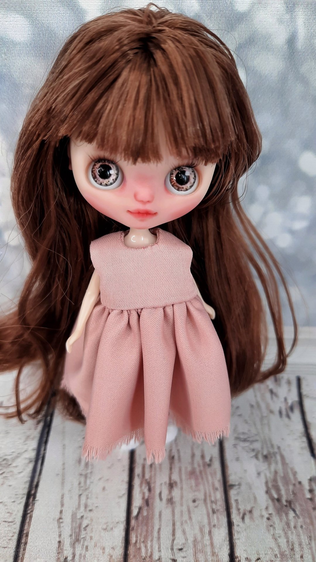Doll.Petite Blythe. fake. Custom petite Blythe. Art doll. Dolls & Miniatures - 玩偶/公仔 - 塑料 卡其色