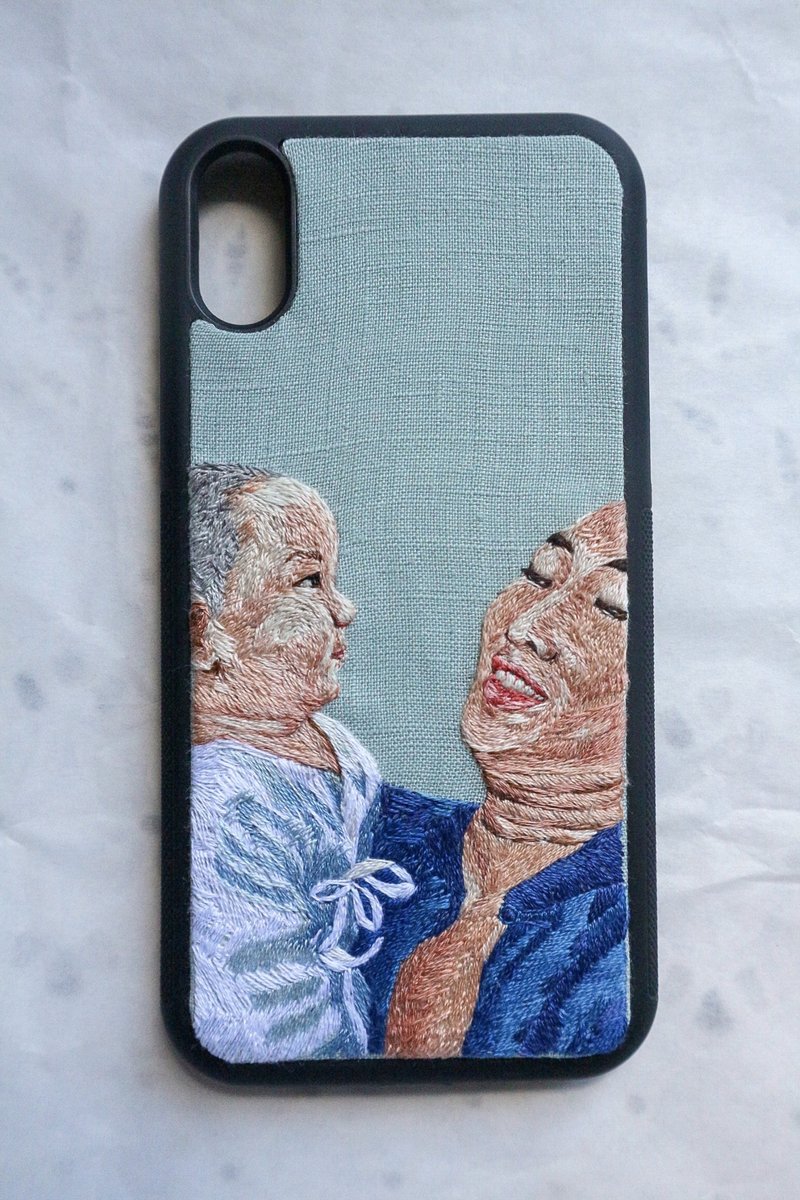**Customize Embroidery** Portrait Embroidered/Realistic Portrait Phone-Case - 手机壳/手机套 - 绣线 多色