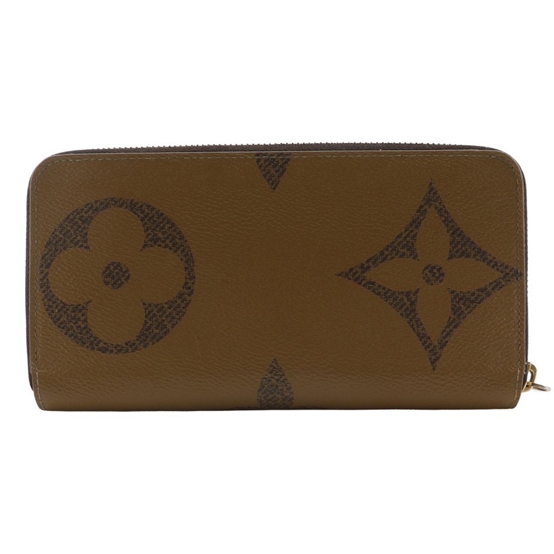 【日本直送】路易威登 LOUIS VUITTON Zippy Wallet 长夹 Monogram Giant Reverse M69353 棕色 LU4210【二手】 - 皮夹/钱包 - 人造皮革 咖啡色