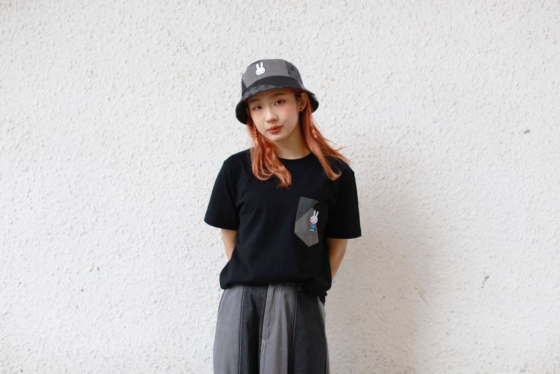 【Pinkoi x miffy】First Edition Pocket Tee - 女装 T 恤 - 棉 蓝色