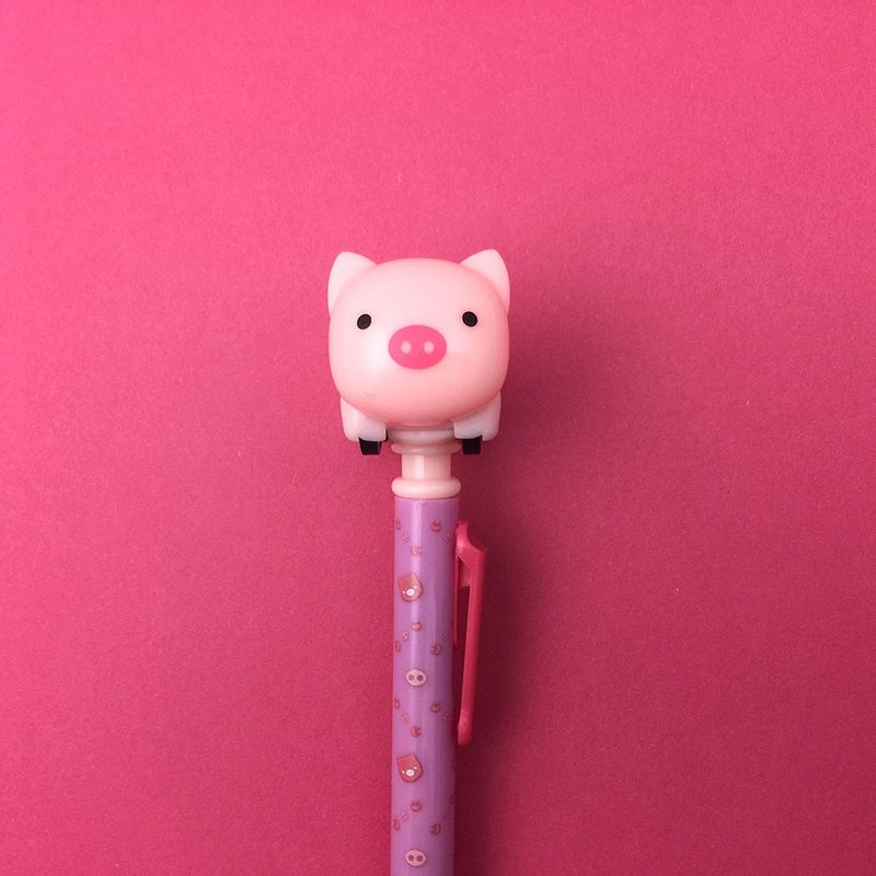小猪趴趴走回力车笔 - 其他书写用品 - 塑料 粉红色