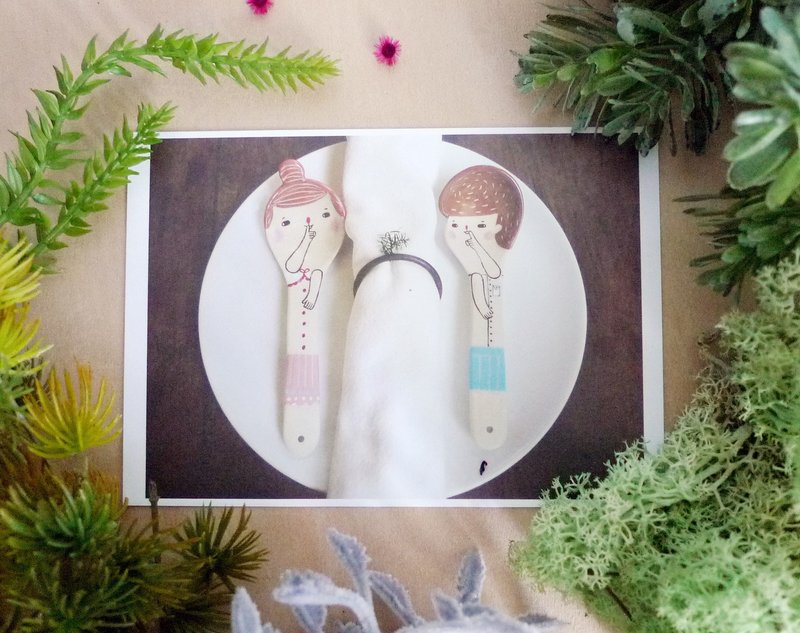 嘘~小声说✤明信片 - 卡片/明信片 - 纸 多色