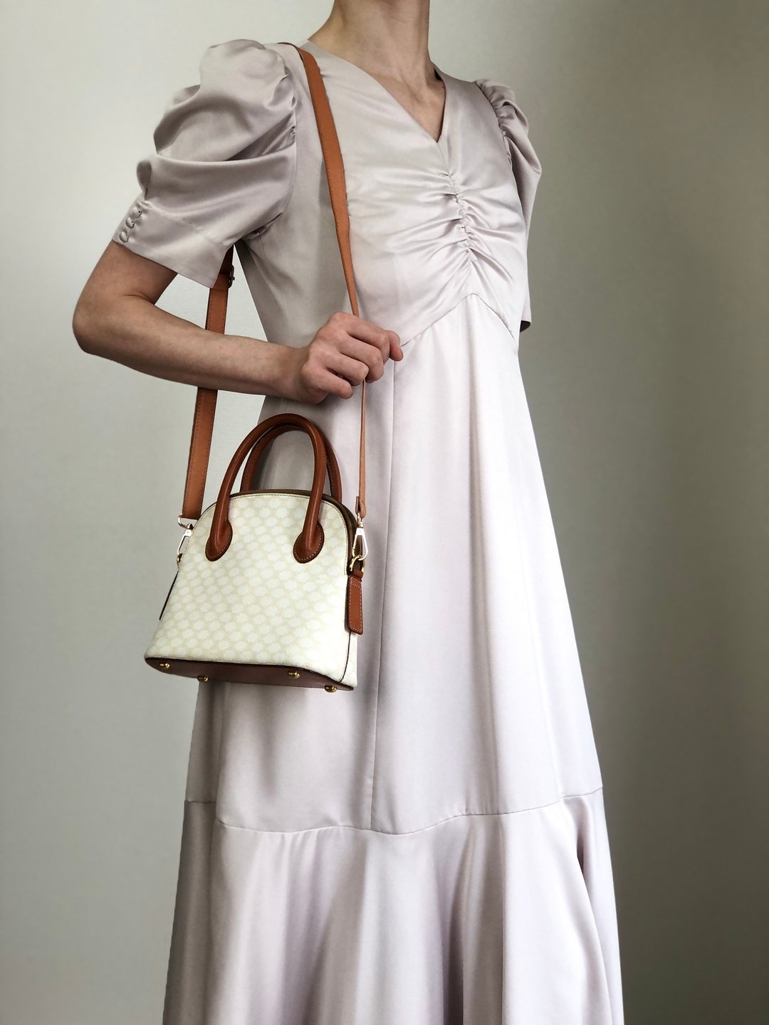 【日本直送 名牌中古包】CELINE  સੇલેન માકાદમ 侧背包 白色 PVC 2WAY vintage 古着 zcwudf - 侧背包/斜挎包 - 防水材质 白色