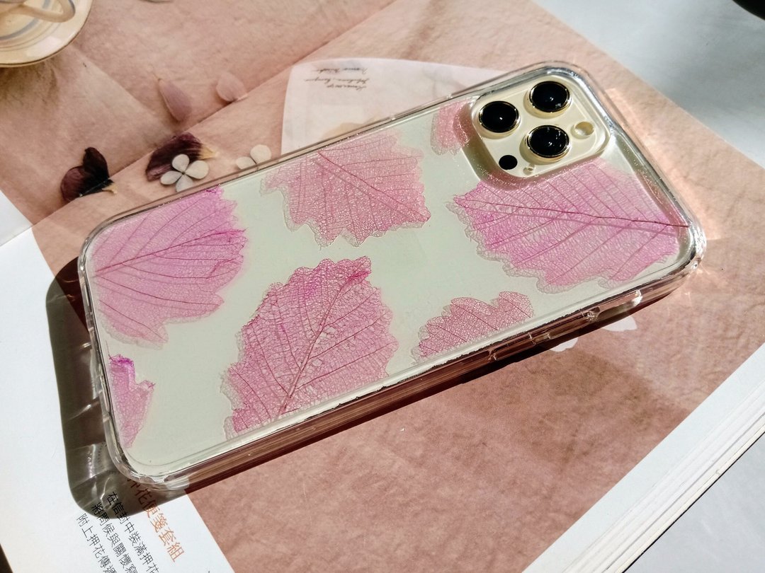 手作押花手机保护壳 | 蚀叶 - 手机壳/手机套 - 塑料 多色