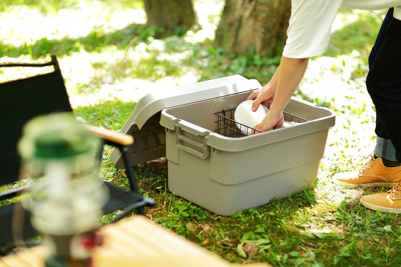 日本RISU TRUNK CARGO 多功能耐重收纳箱 50L 绿 灰色 可选 - 收纳用品 - 塑料 