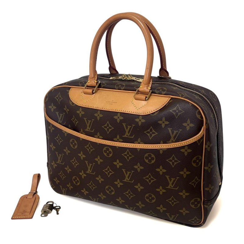 正品路易威登 Deauville 字母手提包波士顿包 M47270，二手，全新 - 手提包/手提袋 - 其他材质 咖啡色