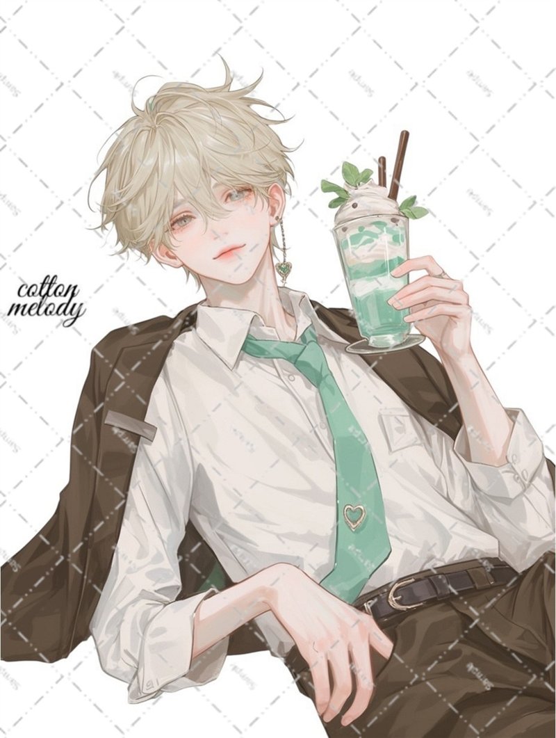 original sticker no.6669 人物贴纸 原创贴纸 人物贴纸 女孩贴纸 原创人物贴纸 - 贴纸 - 纸 
