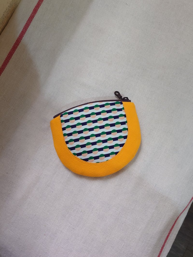 半圆零钱包 - 零钱包 - 棉．麻 