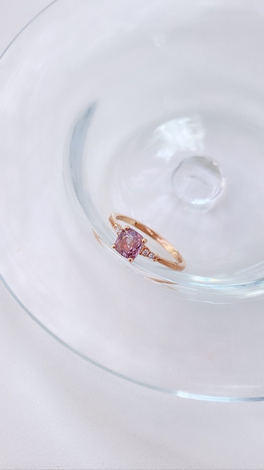 18K 甜蜜良辰尖晶钻石戒指 / 轻珠宝 / 情人礼物 - 戒指 - 宝石 