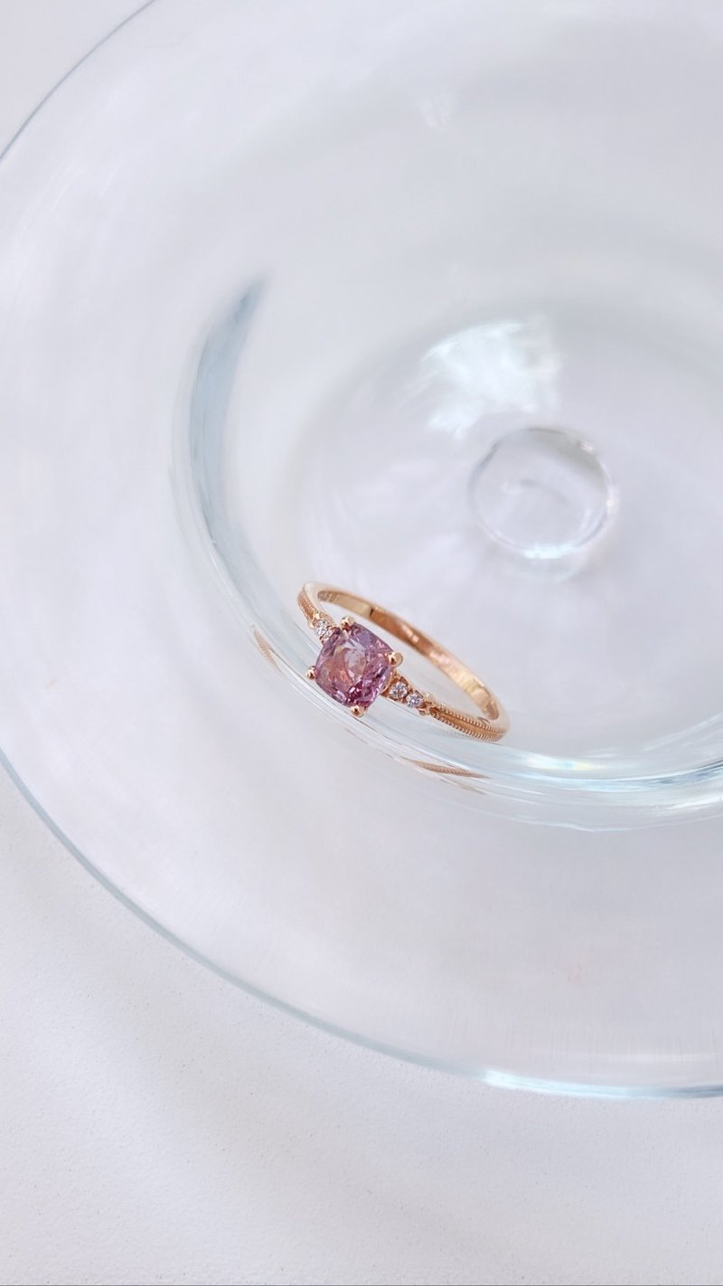 18K 甜蜜良辰尖晶钻石戒指 / 轻珠宝 / 情人礼物 - 戒指 - 宝石 