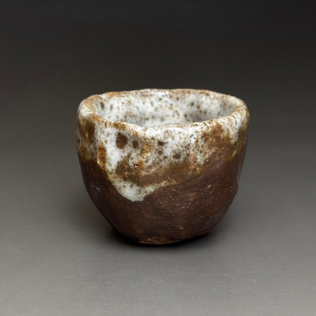 杨晴晴 志野九份烧手捏茶杯 - 茶具/茶杯 - 陶 咖啡色