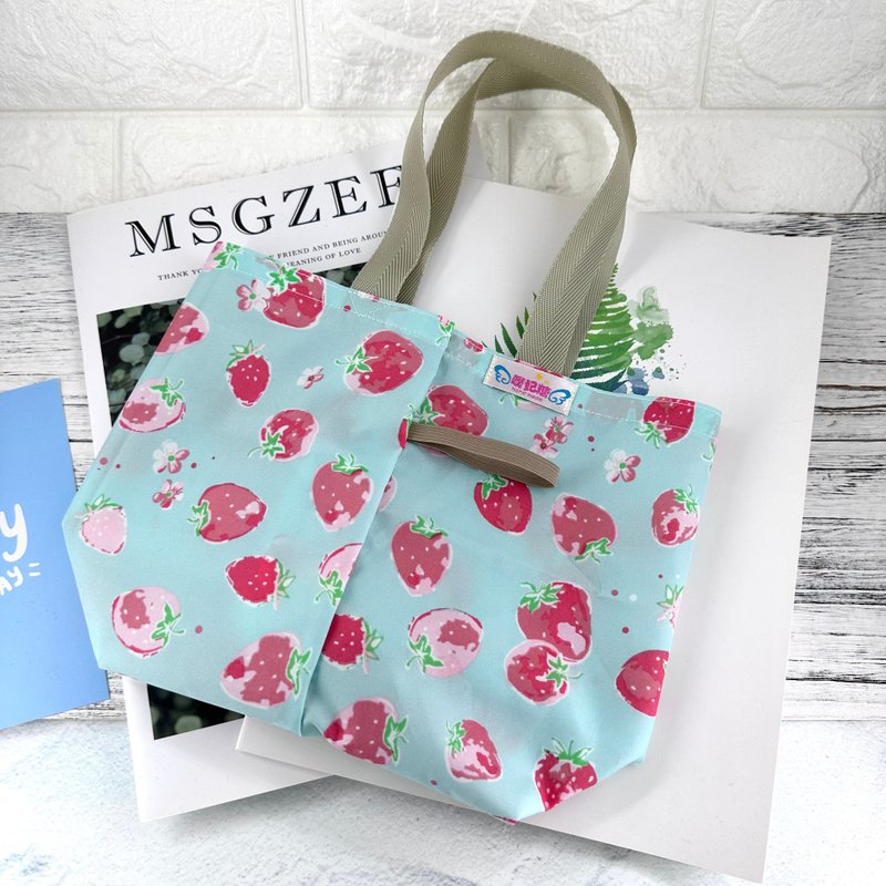 S22-环保双杯乐享袋 超轻量饮料袋 一杯=二杯 早餐袋 二格袋 - 手提包/手提袋 - 防水材质 