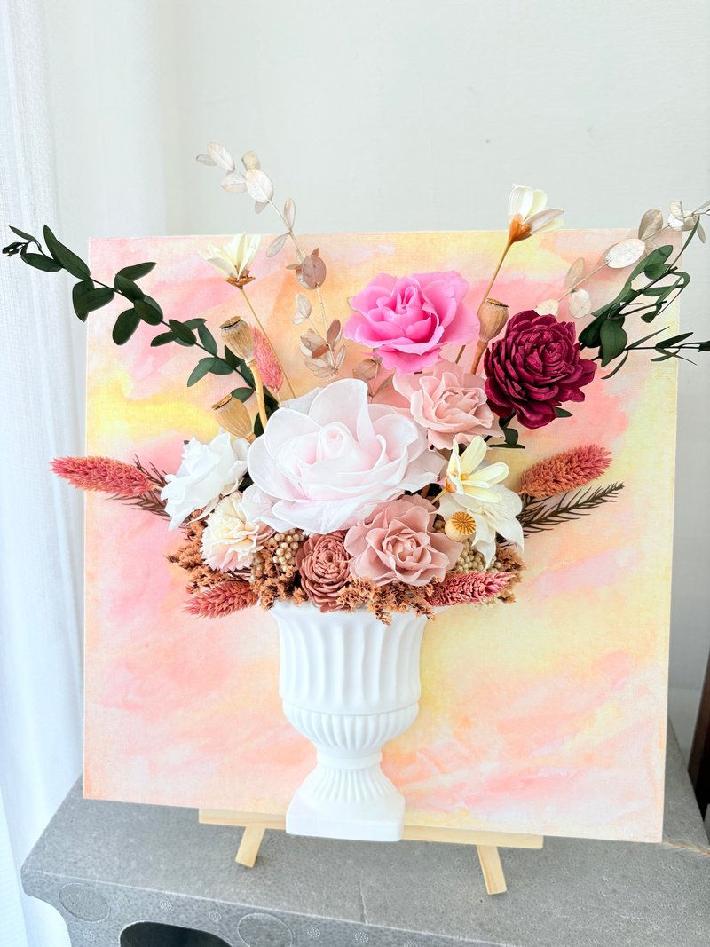 永生花艺画 画中绽放的柔情 - 植栽/盆栽 - 陶 蓝色