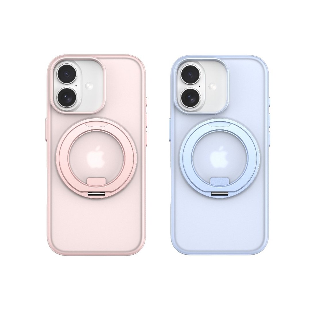 iPhone 17 手机壳 焕彩系列 360度旋转支架防摔磁吸保护壳 - 手机壳/手机套 - 其他材质 