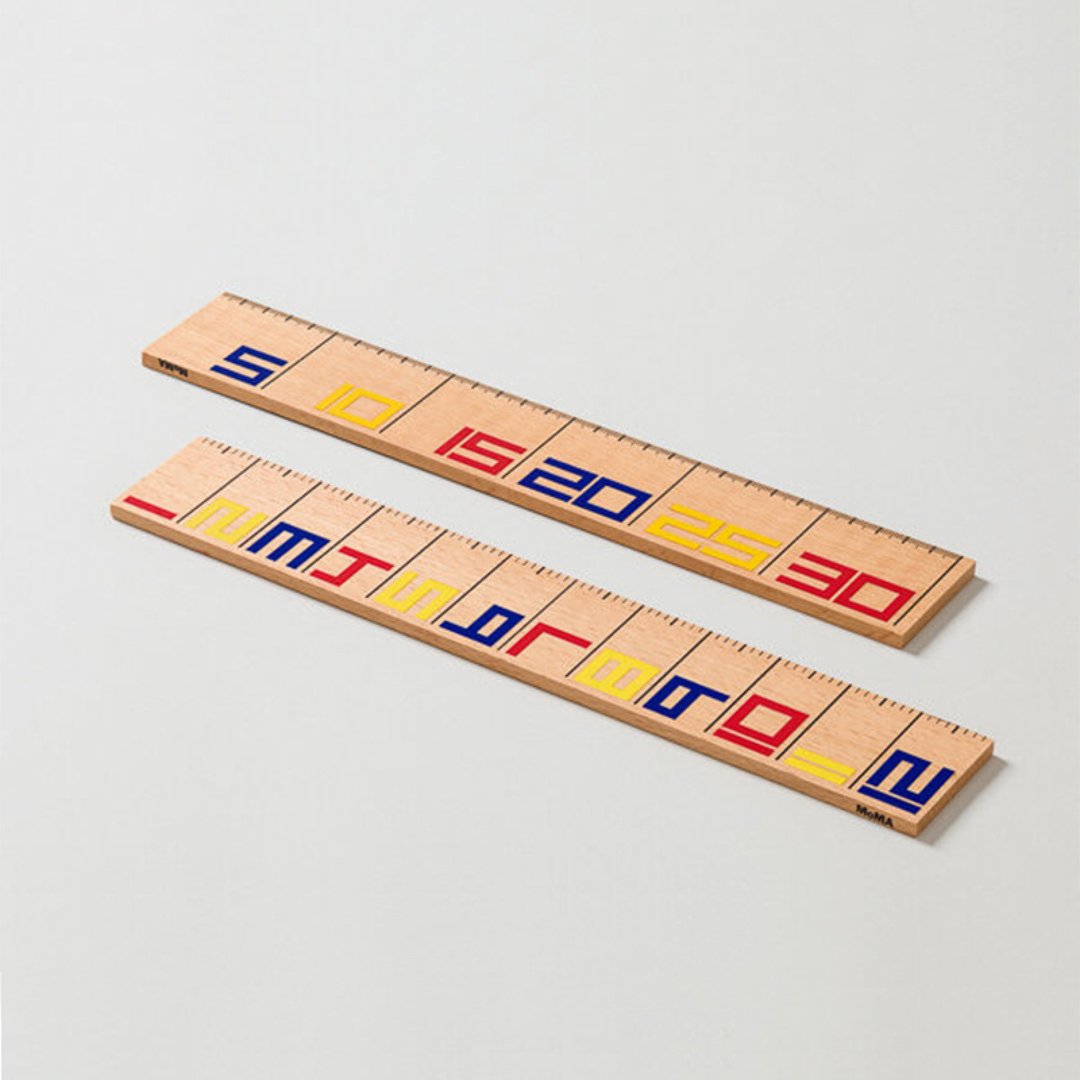美国 MoMA 荷兰风格派直尺 De Stijl Ruler 木头尺子 儿童用尺 - 其他 - 木头 