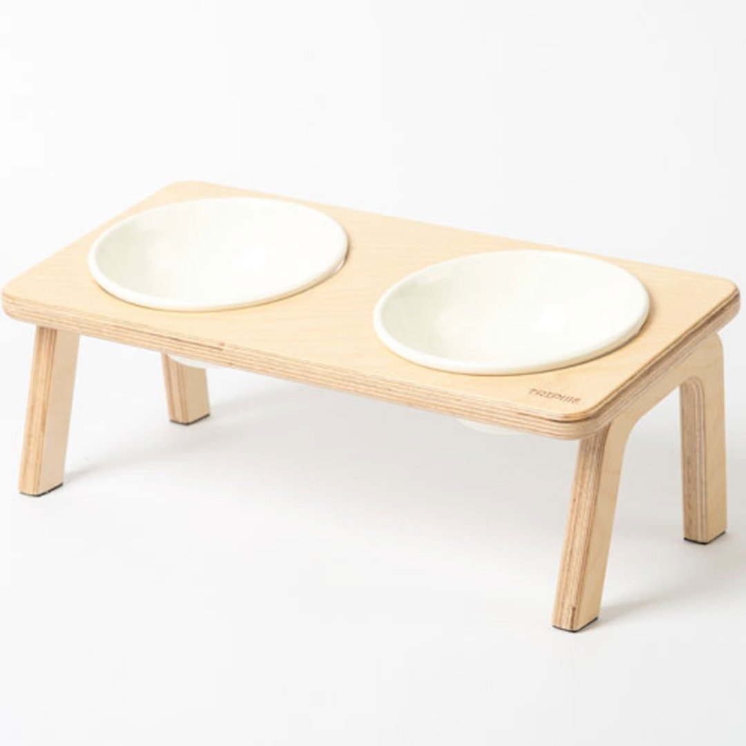 S-饱足双口餐桌 - 碗/碗架 - 木头 白色