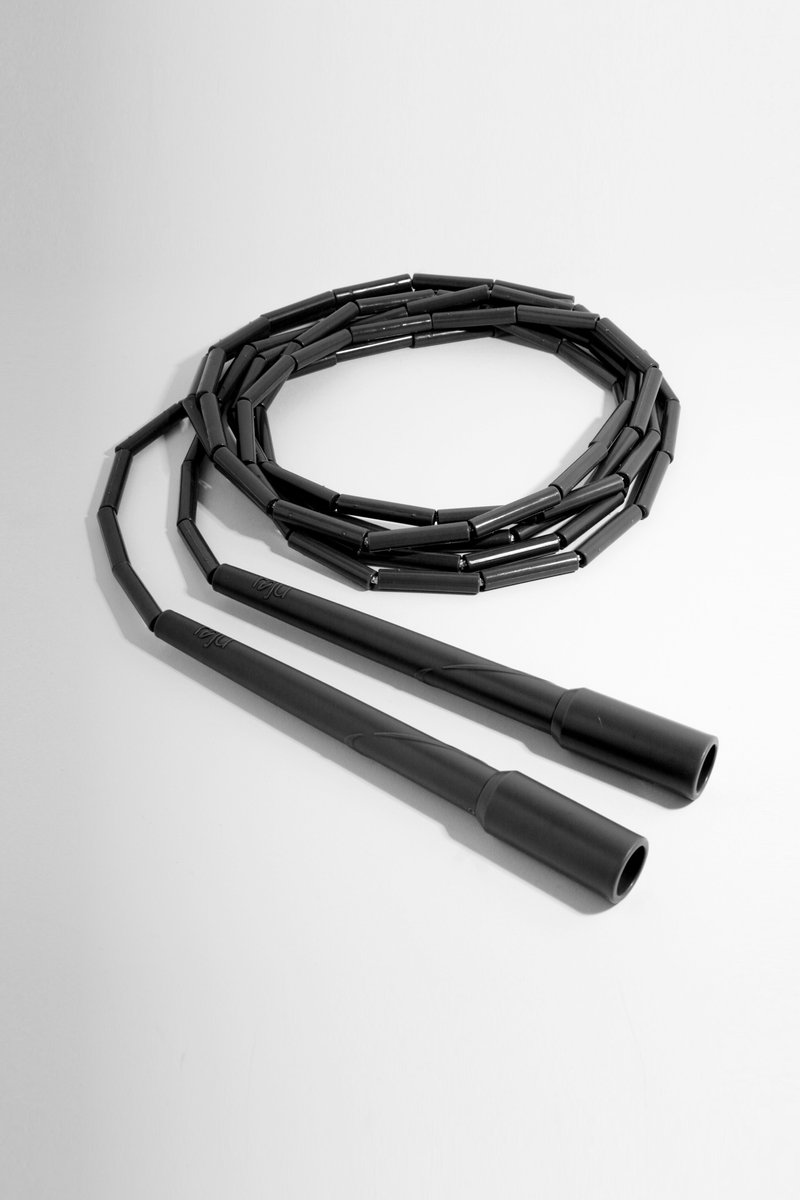 【J3】跳绳 节拍绳 拍子绳 3米 (长柄重拍-午夜黑) - 运动/健身用品 - 塑料 黑色