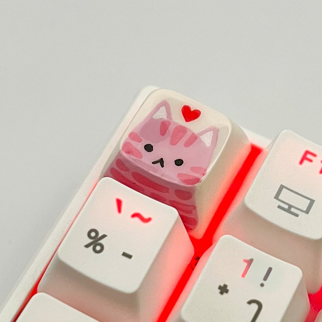 XDA keycap Meow in love - 电脑配件 - 塑料 卡其色