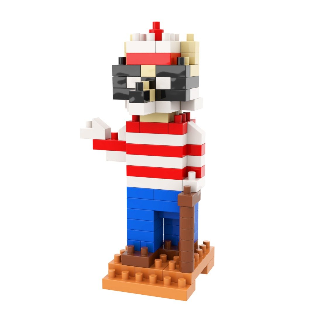 Archbrick 日本柴犬Wally Pixel 积木 Nanoblock - 玩偶/公仔 - 塑料 多色