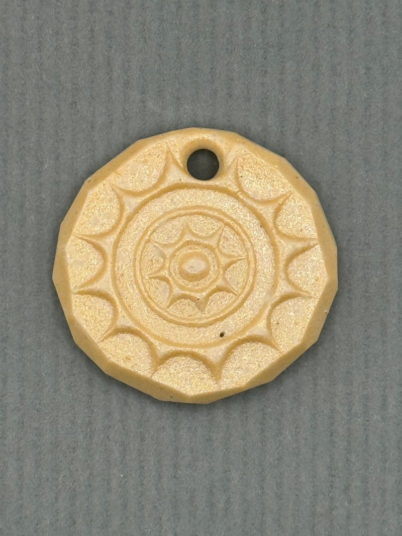 【达墨克手作】柴烧白瓷项链 - 船之眼no.07 - 项链 - 瓷 白色