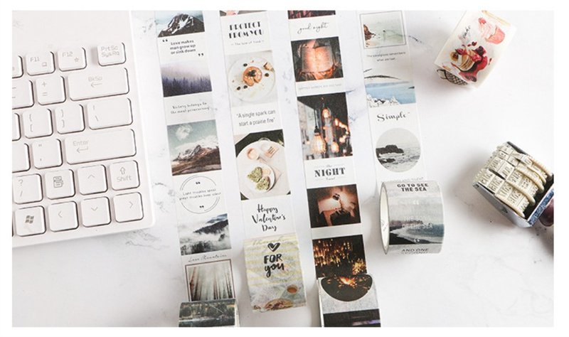 【我想和你虚度时光】22款手账和纸胶带 拼贴日记相册素材贴画 - 纸胶带 - 纸 