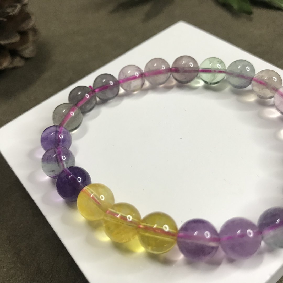 清晰思考力 I 萤石Fluorite手串 I 情人节 I 生日礼物 - 手链/手环 - 水晶 