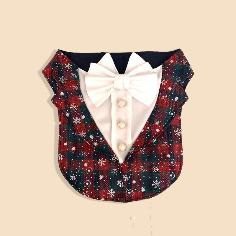 IPET 圣诞雪图案煲呔围巾 - 衣/帽 - 其他人造纤维 黑色