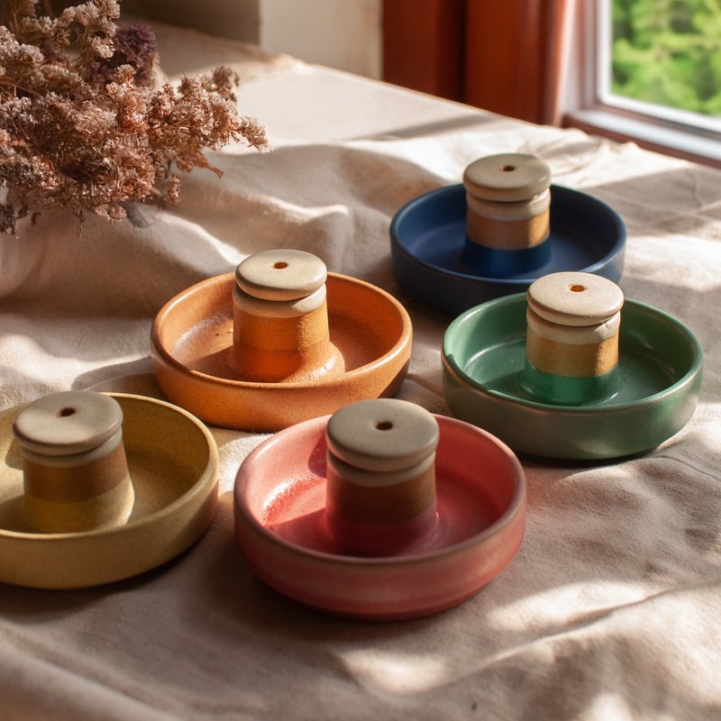 日光暖暖两用香薰座_共五色 - 蜡烛/烛台 - 陶 多色