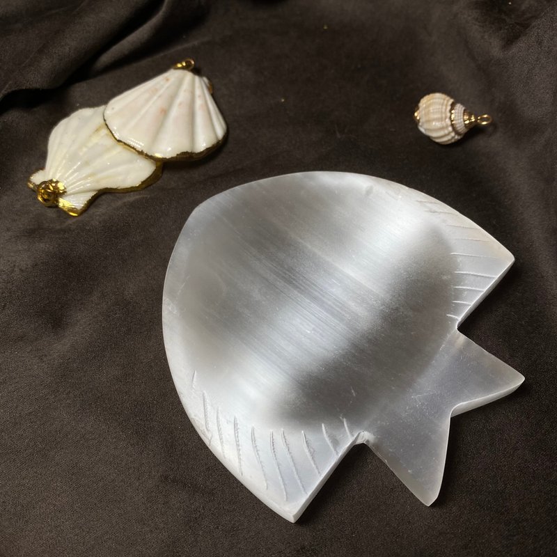 透石膏碟 | 消磁净化能量充电 - 摆饰 - 水晶 白色