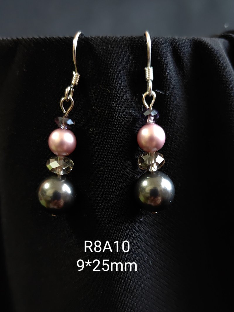 *我是设计*R8A10施华洛世奇水晶.珍珠耳环 - 耳环/耳夹 - 珍珠 