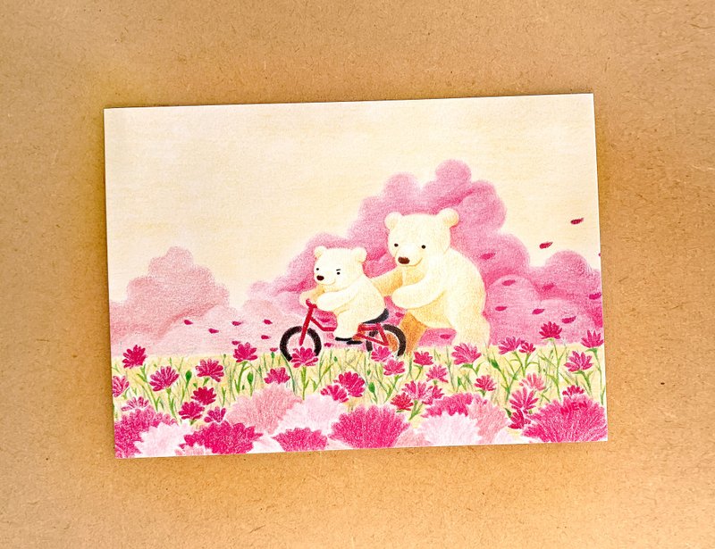 Thank you 感谢卡/明信片 - 卡片/明信片 - 纸 粉红色